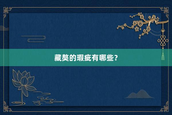 藏獒的瑕疵有哪些？